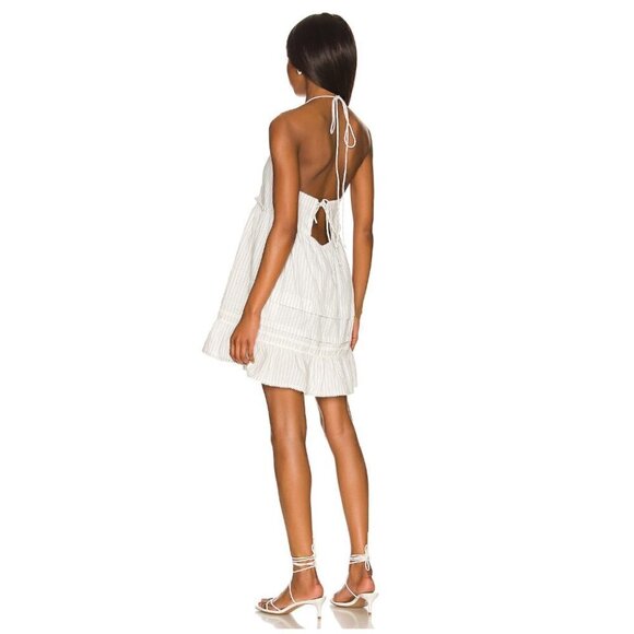 FREE PEOPLE Desert Days Stripe Mini Dress in Ivory Combo Size Medium - Picture 12 of 15